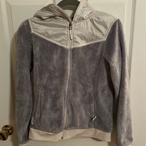 Northface gray and white jacket
